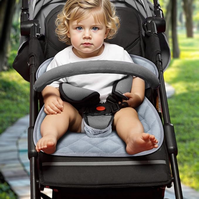 Babenest Car Seat Potty Protector Cover -Waterproof Carseat Training Liner for Baby &Toddler Shower Gift, Dry Piddle Pee Pad for Strollers & Infant Car Seats (1pc Grey)