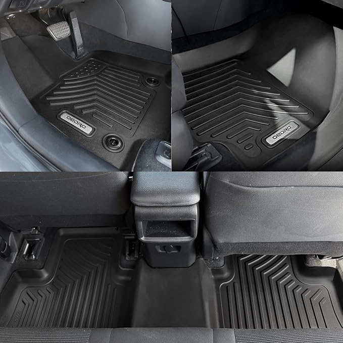 OEDRO Floor Mats Fit for 2018-2024 Toyota Camry, NOT for Hybrid & AWD Model | Custom Fit for Toyota Camry L/LE/SE/TRD/XLE/XSE, All Weather Protection TPE Floor Liners