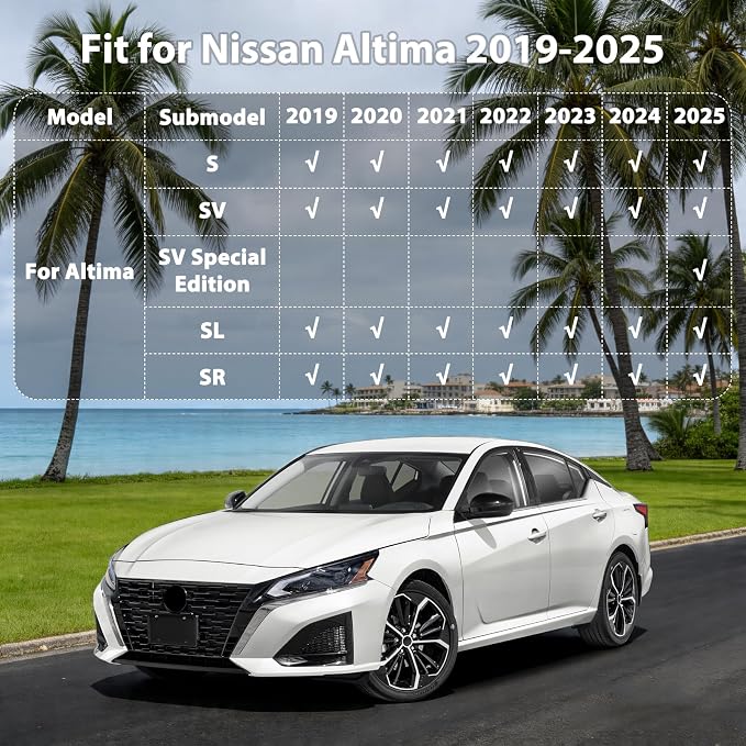 Floor Mats & Cargo Liner for 2025 2024 2023 2022 2021 2020 2019 Nissan Altima
