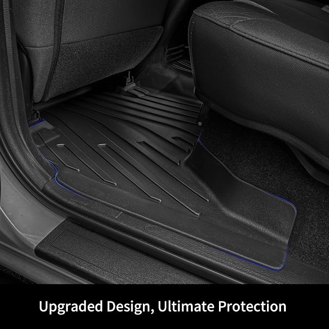 OEDRO Floor Mats Fit for Toyota Tacoma 2024-2026 Double Cab(NOT for Hybrid) | Tacoma TRD/SR/SR5/limited | Auto Trans Only | Custom Fit All Weather Protection TPE Floor Liners