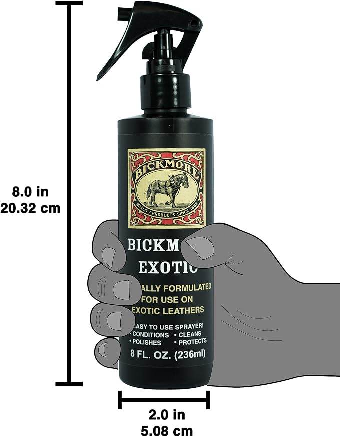 Bickmore Exotic Leather Cleaner & Conditioner for Exotic Skins and Leathers (8 Fl Oz (Pack of 2))