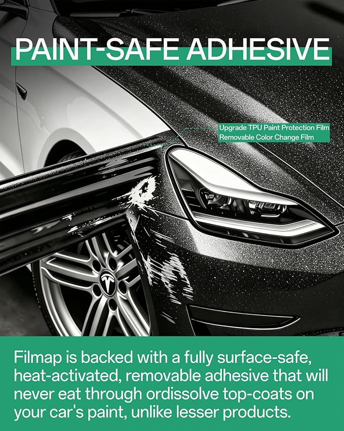 PPF, Dry Apply TPU PPF Vinyl Car Wrap Roll 1ft x 5ft, Paint Protection Vinyl Film