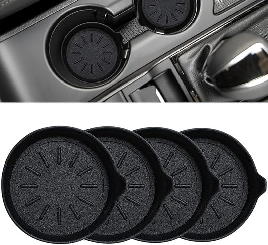 LEORAY Car Coasters for Cup Holder Silicone Car Cup Holder Coasters (4 Pack Original)