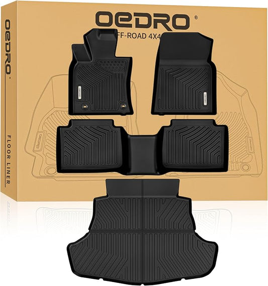 OEDRO Floor Mats Fit for 2018-2024 Toyota Camry, NOT for Hybrid & AWD Model | Custom Fit for Toyota Camry L/LE/SE/TRD/XLE/XSE, All Weather Protection TPE Floor Liners