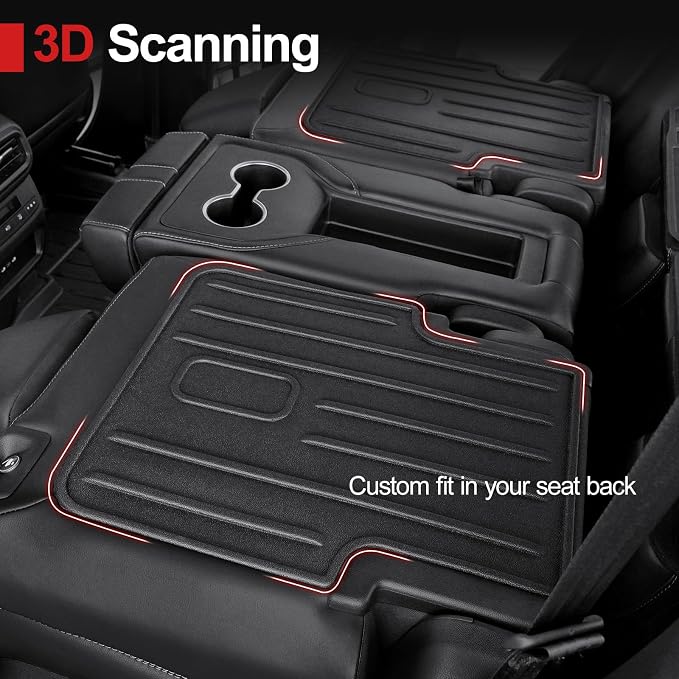 Backrest Mat for Honda Pilot 2023-2025 2026, 2nd Kick Mats for Acura MDX 2022-2026