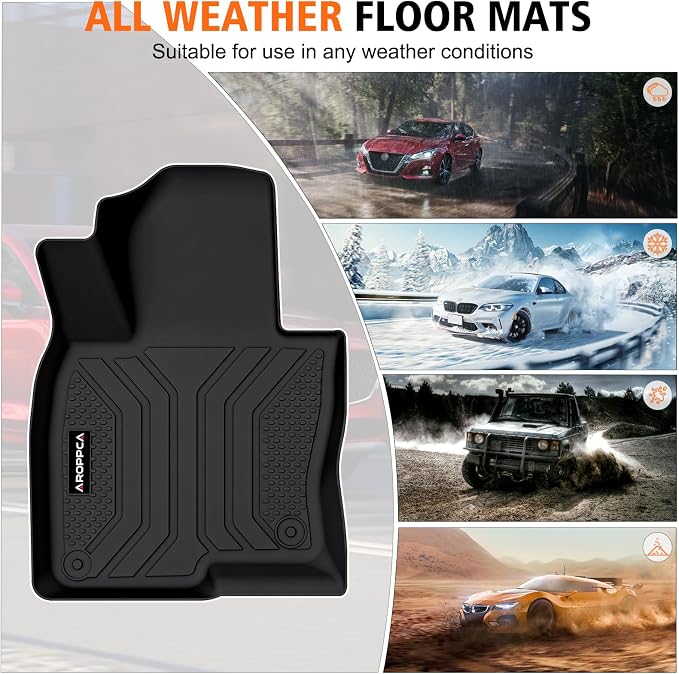 All Weather Floor Mats Cargo Liner with Backrest Mat for Mazda CX-5 2017-2025, TPE Rubber Liners Full Set wih Door Sill Protectors Automotive Mats for Mazda CX5 2025 Accessories