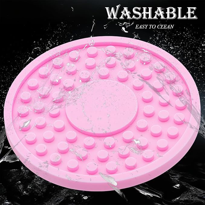 2 Pack Anti-Slip Car Cup Holder Mat – 2.75 Inch Silicone Drink Coaster, Secure Fit for Cars & Trucks – Cute Interior Decor for Women & Girls (Pink)