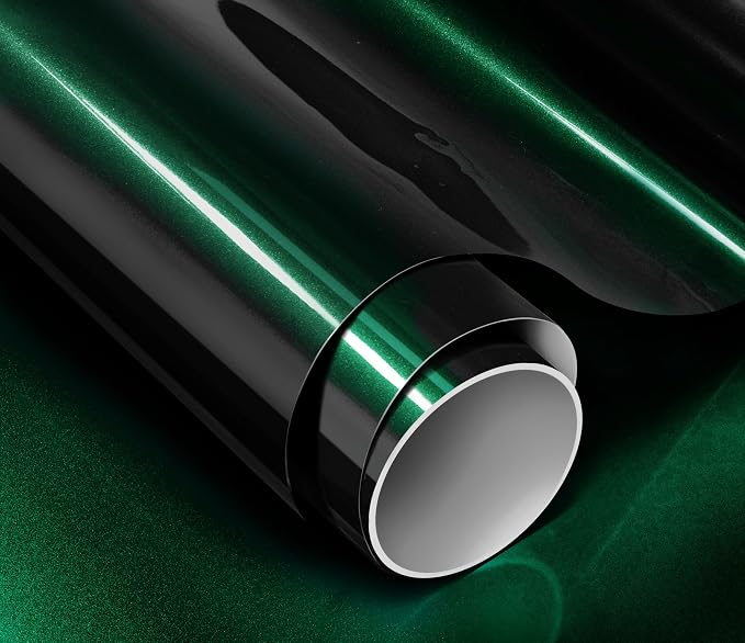 ColorFusion PPF by VViViD, Gloss Shadow Green Dry Apply PPF Vinyl Car Wrap Roll 1.3ft x 5ft
