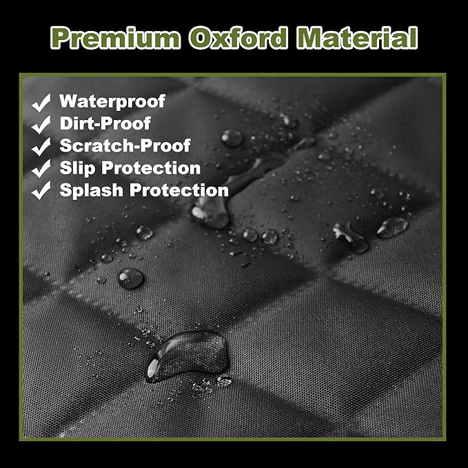 Femuar 2 Packs Car Front Seat Cover for Dogs, Waterproof Pet Car Seat Protector, Nonslip Scratch-Proof Dog Seat Cover for Cars, Trucks & SUVs