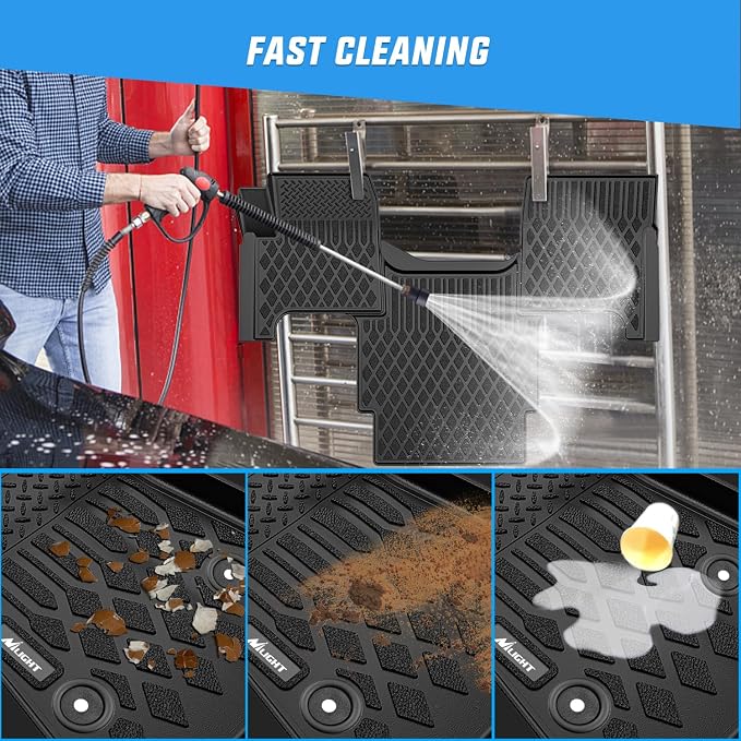 Nilight TPE Floor Mats for Volvo VNL 300 430 630 670 730 780 2004-2018 Volvo VT Models 2006-2010 All Weather Custom Fit Heavy Duty Floor Liners