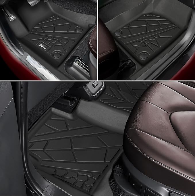 KARPAL Floor Mats for 2023 2024 2025 2026 Chevy Colorado/GMC Canyon Crew Cab, All-Weather TPE Custom Fit Floor Liners Car Accessories