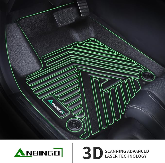 ANBINGO®Custom Toyota Prius LE Only Floor Mats 2023-2026(NOT Prius XLE/Limited/Prius Prime),for Toyota Prius Car Weather Mat,All Weather Mats for Prius,TPE Car Matt Rugs for Prius,Rubber Trunk Carpet