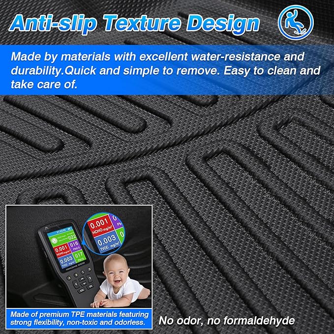 Sprinter Floor Mats - Car Mats for Mercedes-Benz Sprinter 2500/3500 2019-2026, All Weather Floor Mat for Sprinter Accessories, Heavy Duty Rubber Mats, Car Accessories