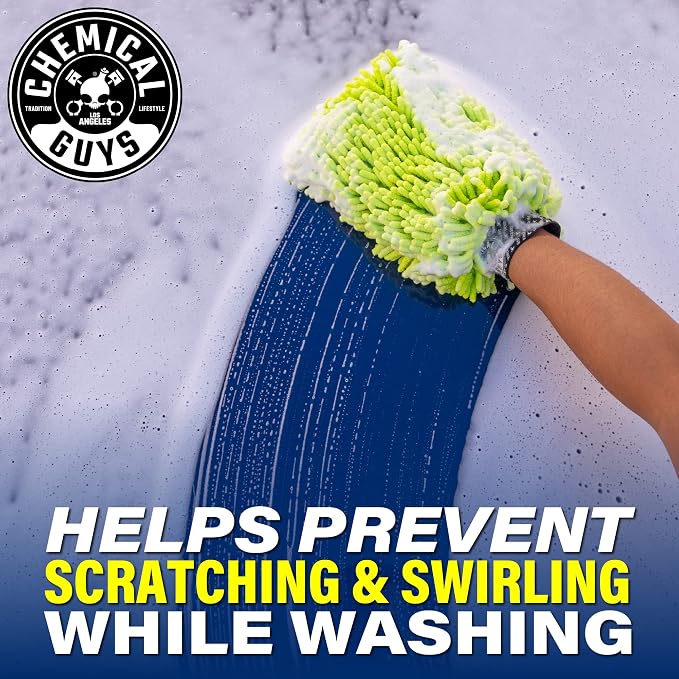 Chemical Guys, Foam Blaster 6 Foam Gun & Chenille Wash Mitt Kit, 2-Piece | Foam gun connects to any garden hose for thick suds, paired with a scratch-free chenille mitt for safe washing