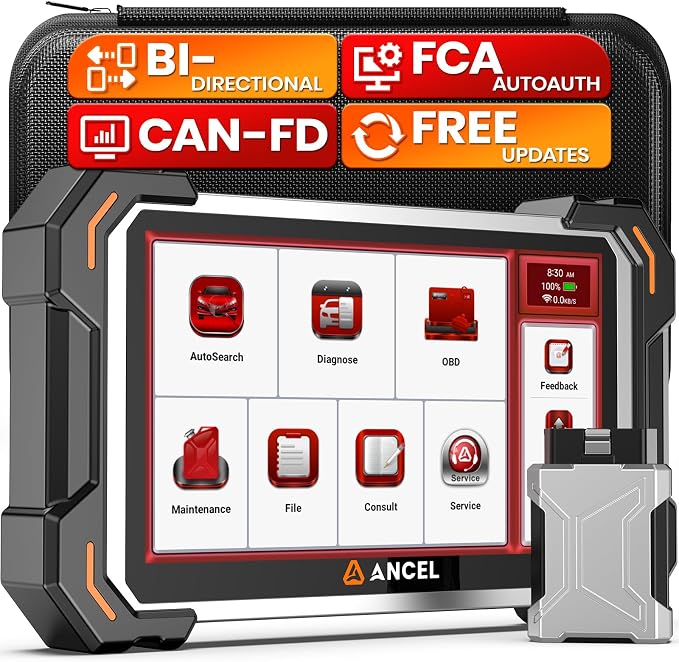 ANCEL DS500BT Bidirectional Scan Tool, Wireless Full-System OBD2 Diagnostic Scanner with 3000+ Active Tests, 28+ Service Functions, Lifetime Free Updates & CAN FD Support