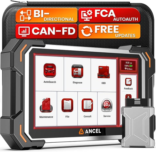 ANCEL DS500BT Bidirectional Scan Tool, Wireless Full-System OBD2 Diagnostic Scanner with 3000+ Active Tests, 28+ Service Functions, Lifetime Free Updates & CAN FD Support