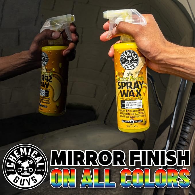 Chemical Guys Blazin' Banana Spray Wax, Natural Carnauba Gloss, Safe for Cars, Trucks, SUVs, RVs & More, Extra Large 32 fl oz
