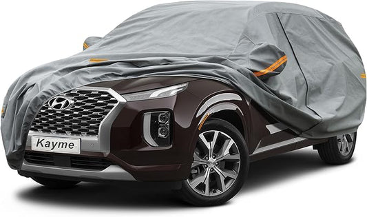 Kayme Heavy Duty SUV Car Cover Custom Fit Hyundai Palisade (2018-2025) Waterproof All Weather for Automobiles, Full Exterior Covers Sun Rain UV Protection.（Deliver About 3-10 Days）