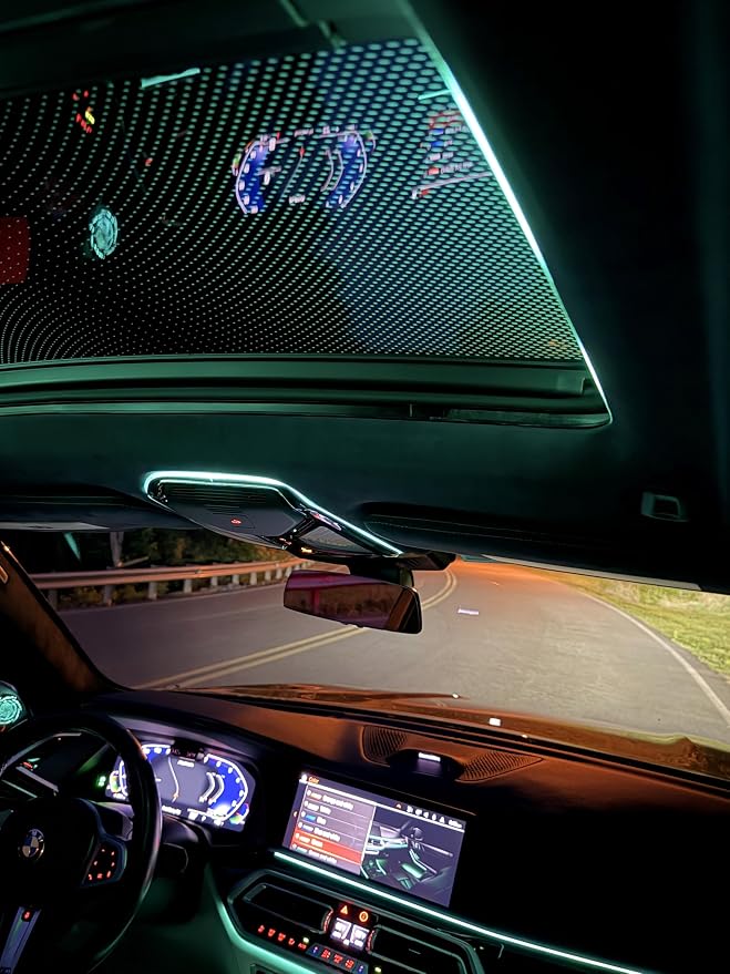 Ambient Reading Light Strip Fit for G-Series 11-Color OEM Sync, Plug & Play Headliner LED Upgrade