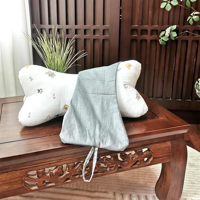 Neck & Cervical Pillows Dog Bone Shaped Travel Neck Pillows With Washable Removable Cover Have Loops On Either End For Car Bus Truck Driving Comfort Head Rest Support Neck Chiropractic Pillow (Color | Washable Removable Cover, Loops On Either End, Car ...