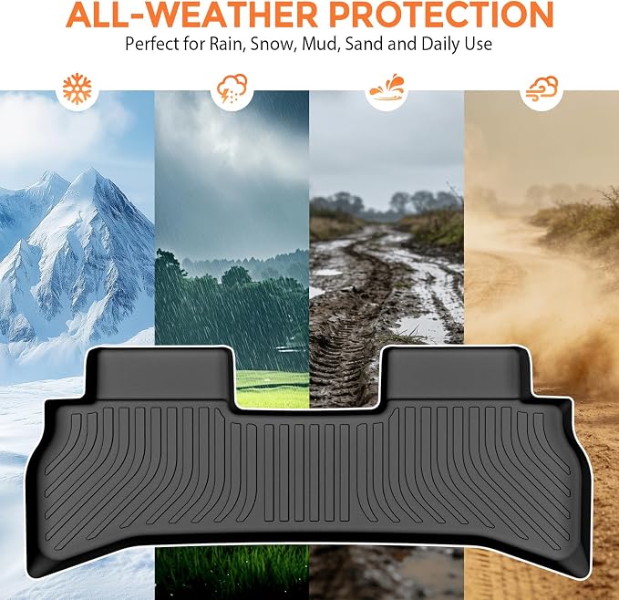 Floor Mats for Chevrolet Chevy Trailblazer FWD 2021-2026 | (Only Fit for Cargo in Upper Deck Position, Not for AWD), Heavy Duty TPE All Weather Protection (Floor Mats & Cargo Liner)
