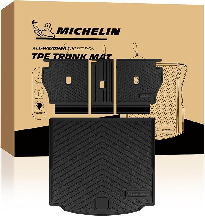 Michelin Vehicle Mats, All-Weather TPE Custom Fit Liner for 2026 Mazda CX-5 (4 Piece B), Premier