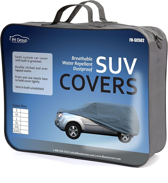 FH Group Universal Fit Non-Woven Water Resistant SUV Cover XXXL
