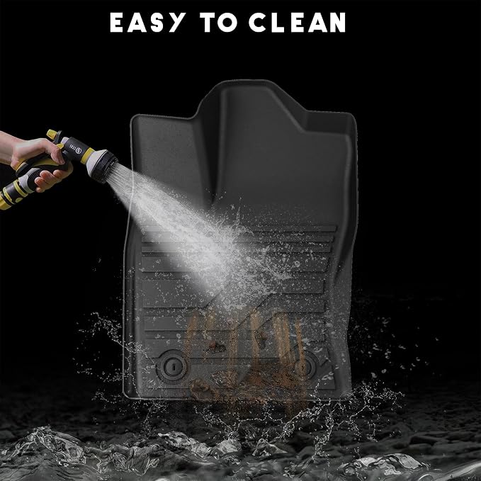 KARPAL Floor Mats for Toyota Tundra 2022-2026 CrewMax Cab, Custom Fit All Weather TPE Floor Liners, 1st & 2nd Row, Tundra SR/SR5/TRD PRO/Limited/Platinum/Castone Accessories