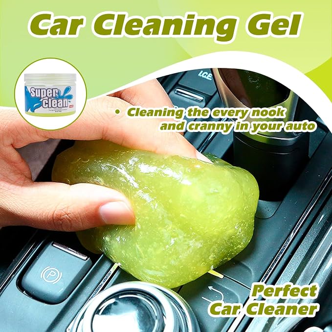 x xotic tech Car Cleaning Gel for Car Detailing Putty Interior Cleaner Slime Auto Detail Tools Supplies Accessories Valentines Day Gifts for Him Her Men Women Stocking Stuffers Yellow 4 Pack