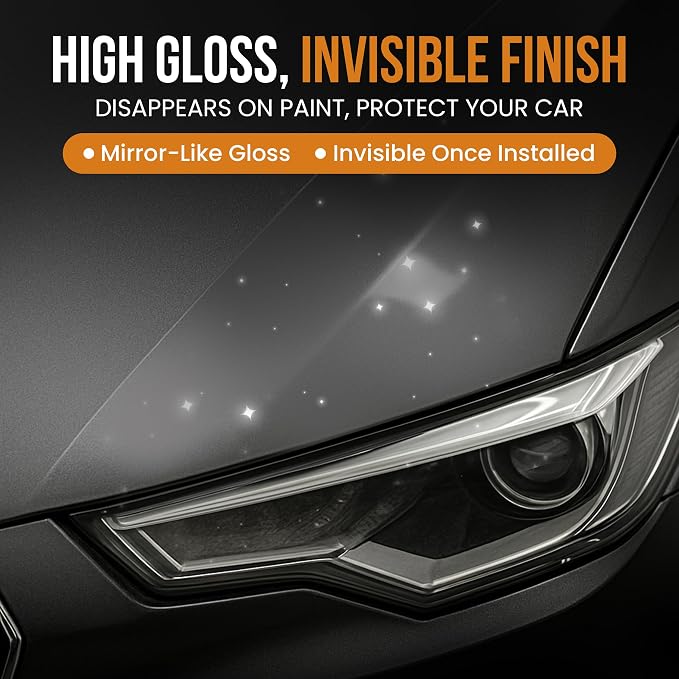 6" x 50FT Narrow Paint Protection Film Roll – 6.5mil Clear TPU PPF for Car – Perfect for Edges, Mirrors & Small Areas – Track Day & Road Debris Protection – DIY Install