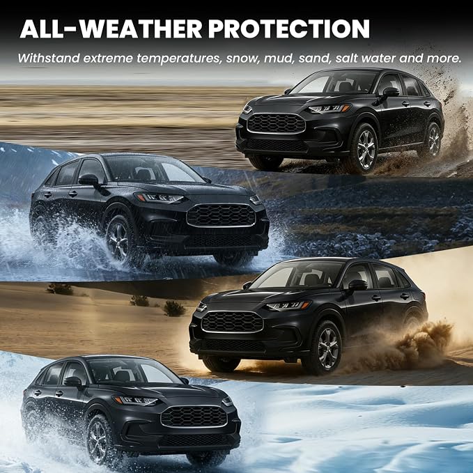 LASFIT All Weather Floor Mats for Honda Pilot 2016-2022 - 8 Seats | Full Surround TPE Mats, Tall Walls, 3D Custom Fit, Non-Slip, All-Weather, Easy Clean, Tool-Free Install, Safe Pedal Clearance