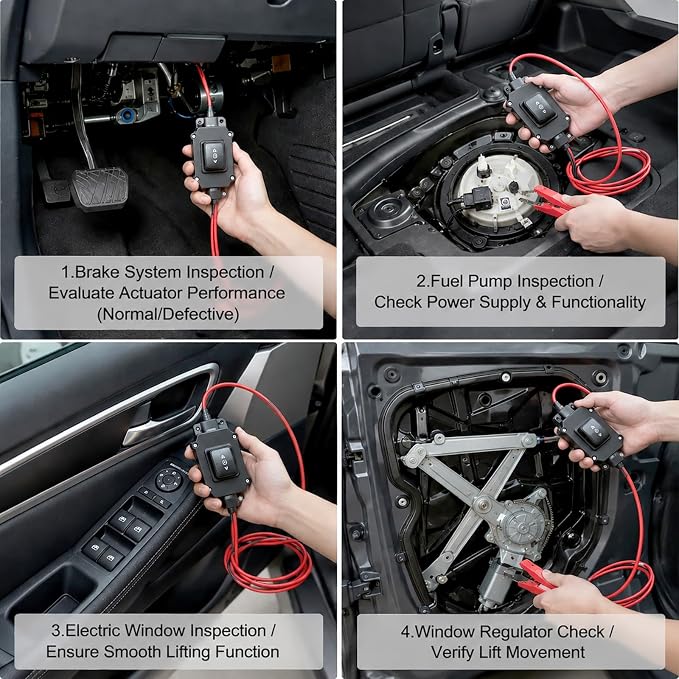 Universal Car Motor Diagnostic Tool, Car Diagnostic Tool Scanner and Battery Tester, Scanner Check Engine Light, Evap Test, Cranking & Charging System Test for Car Motorcycle, for All Cars