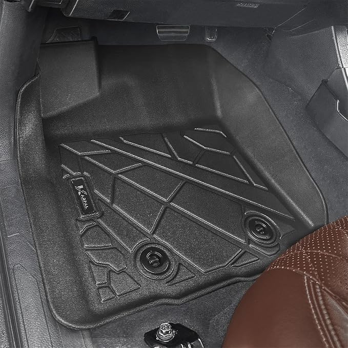 KARPAL Floor Mats Fit for Toyota Tacoma 2016-2023 Double Cab (Only Fit Automatic), Custom Fit All Weather TPE Floor Liners, 1st & 2nd Row Mat, Tacoma Accessories