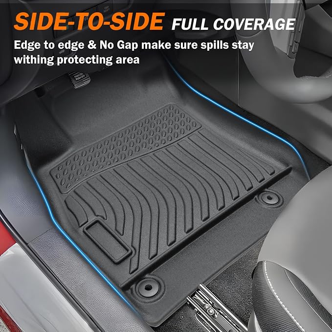 KUST Floor Mats Trunk Mat for Nissan Sentra 2020-2025 (Not for 2026), All Weather Floor Liners and Cargo Mat Custom Fit Sentra Accessories, TPE Rubber Mats Full Set of 4