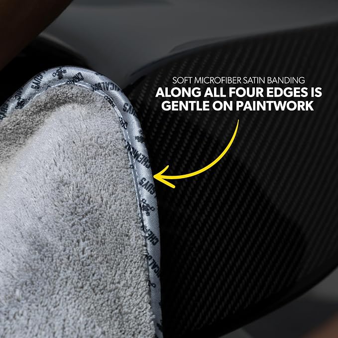 Chemical Guys, Woolly Mammoth Large Microfiber Drying Towel, 36 x 25 in | Ultra-plush oversized towel soaks up water fast to dry the whole vehicle, soft and scratch-free on paint