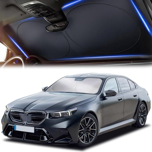 Autovir Car Windshield Sun Shade, 280T Reflective Front Visor Sun Blocker