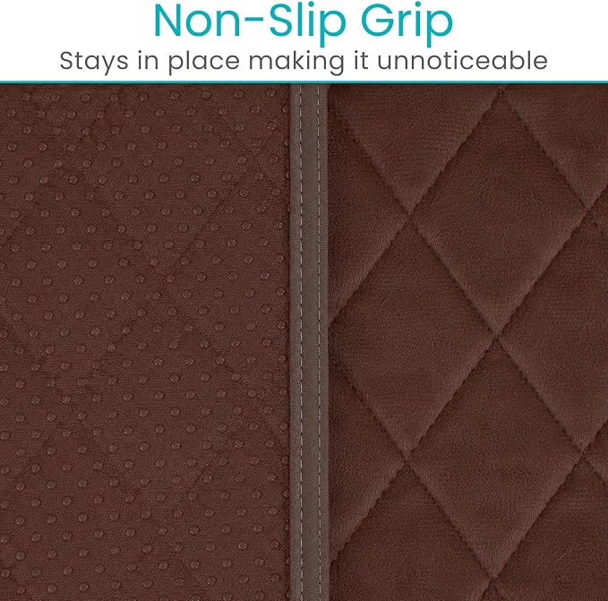 Sures Waterproof Chair Pads for Incontinence (22" x 21") - Washable, Waterproof Seat Protector - Chair Protector Seat Cover - Absorbent Pad for Bed, Seat, Car, Wheelchair & Recliner (Brown, 1 Pack)