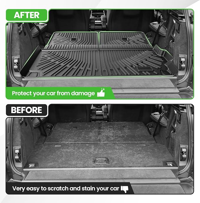 Cartist Cargo Liner for BMW X7 2019-2026, All Weather Cargo Mats for X7 Accessories, Heavy Duty TPE Trunk Mat, Car Accessories