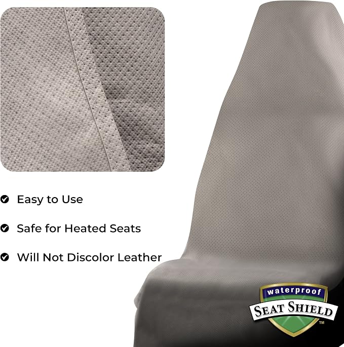Seat Cover - Washable Car Seat Protector from Sweat, Food, Dirt After Gym, Swimming etc. - Universal Gray Public Car Seat Covers for Transit Bus, Train, Airplaine, SUV