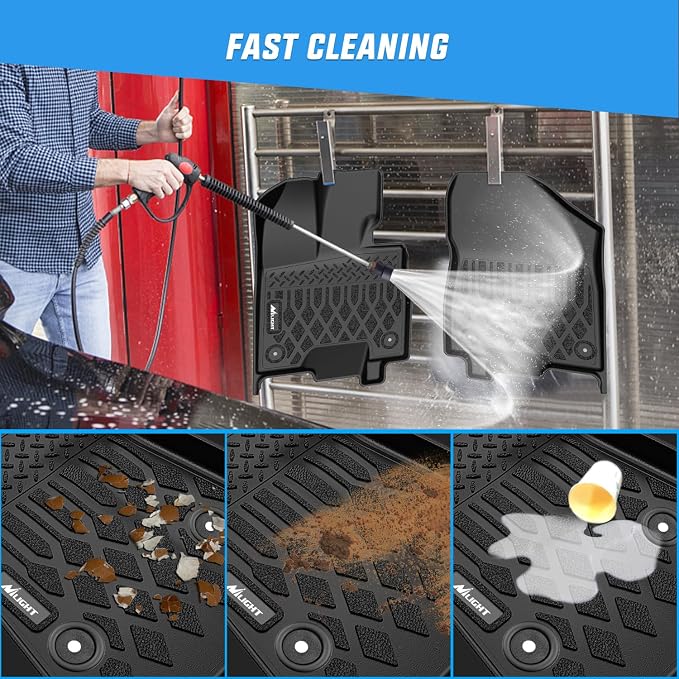 Nilight TPE Floor Mats for Toyota Sienna 8 Seats 2021 2022 2023 2024 2025 All Weather Custom Fit Heavy Duty Floor Liners