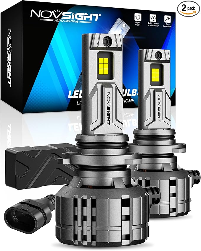NOVSIGHT 𝟗𝟎𝟎𝟓 Fog Bulbs 88000LM, 900% Ultra Bright Fog Bulbs, Pack of 2