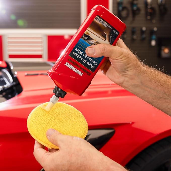 Mothers California Gold Pure Brazilian Carnauba Wax, 16 oz. (05750) | Ultimate Wax System Step 3, Delivers Deep Shine & Long-Lasting Protection, Enhances Richness & Depth for All Paints
