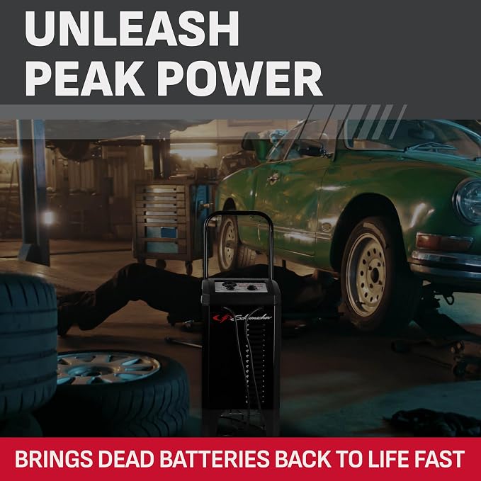 Schumacher Electric Wheeled 10A Car Battery Charger & Maintainer – SC1445