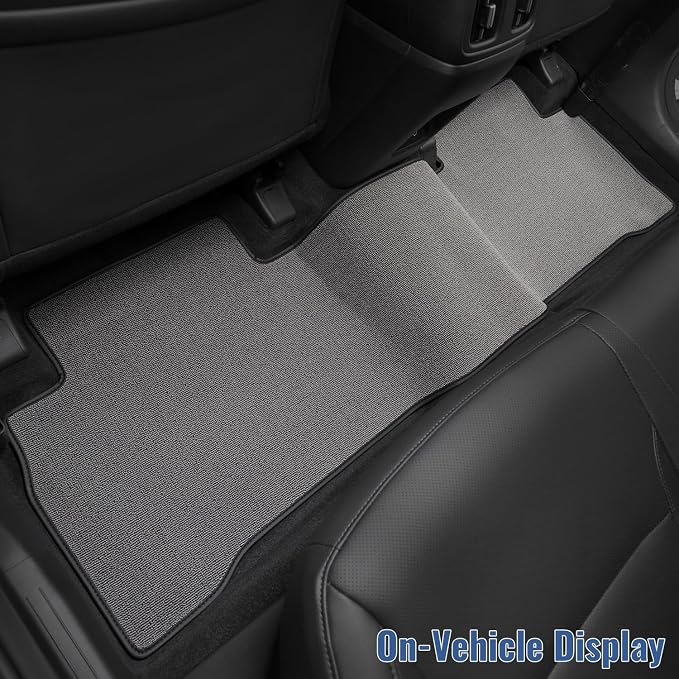 Carpet Floor Mats Fit for Chevy Equinox/GMC Terrain 2018-2024 (Not for EV) | All Weather Anti-Slip Waterproof Floor Liner - 3pcs (Gray)