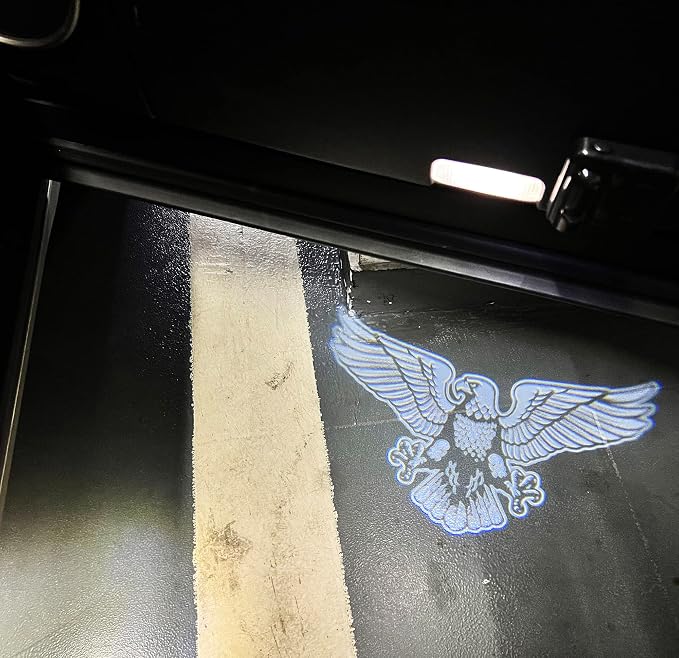 NewL 2 Pcs Led Car Door Welcome Light for Eagle Logo Symbol Projector Lights Ghost Shadow Light | Clear ghost shadow projection, no damage to wiring, easy to install on car doors, universal fit for most vehicles