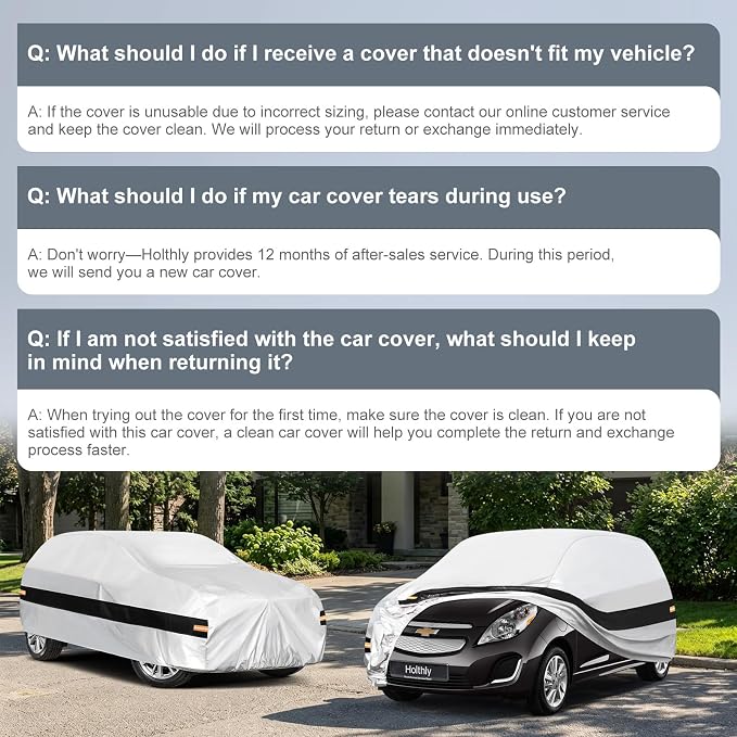 10 Layers Hatchback Car Cover Custom Fit for Chevrolet Spark (2005-2022), Waterproof All Weather for Automobiles, Outdoor Full Cover Sun Dust Rain Protection with Cotton. Silver