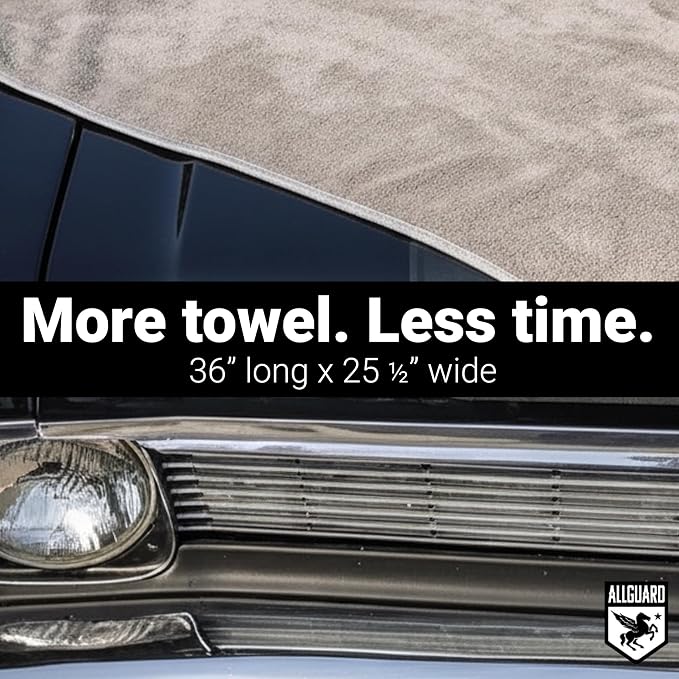 Microfiber Towels for Cars (2 Pack) & Clutch Gloss Car Detailing Spray – Ultra-Absorbent Car Drying Towels & Quick Detailer Drying Aid, Scratch-Free, High Absorbency Cleaning Cloths, 36"x25"