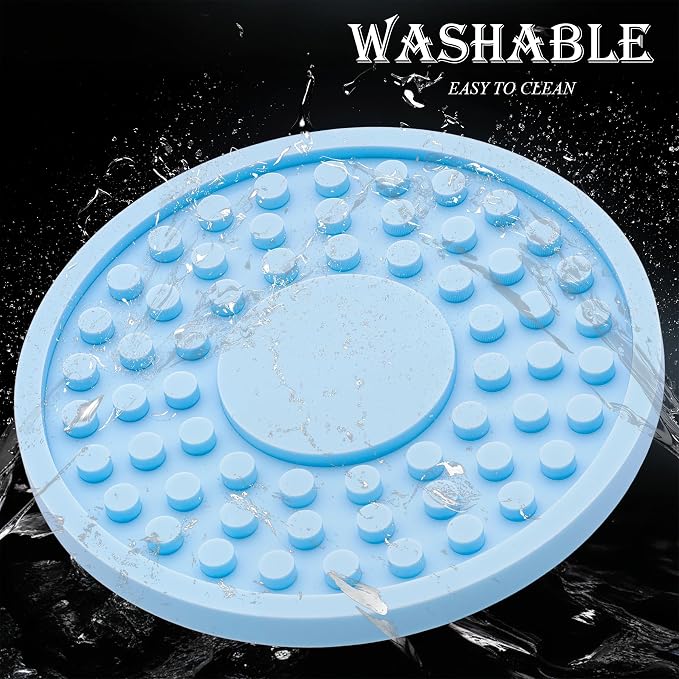 2 Pack Anti-Slip Car Cup Holder Mat – 2.75 Inch Silicone Drink Coaster, Secure Fit for Cars & Trucks – Cute Interior Decor for Women & Girls (Blue)