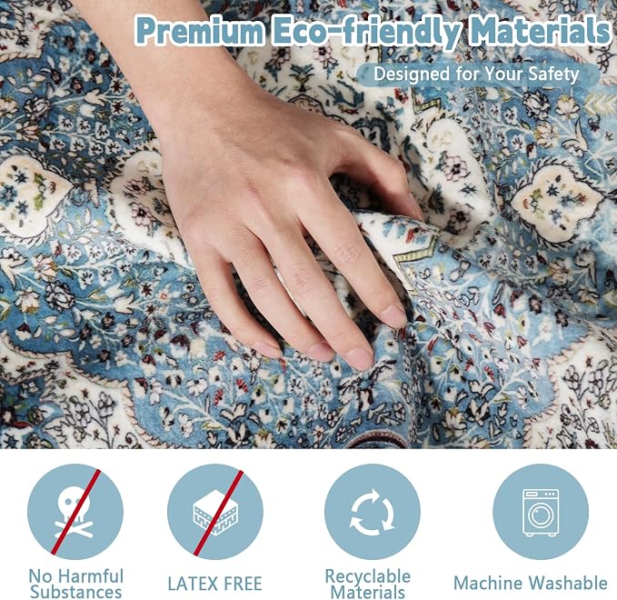 FUMMI 2 Pack Reusable Waterproof Incontinence Bed & Chair Pads, 22” x 21” Extra Heavy Absorbency Underpads, Soft Flannel Surface, Machine Washable for Dogs, Adults & Babies (Blue, 22“ ×21”(2 Pack))