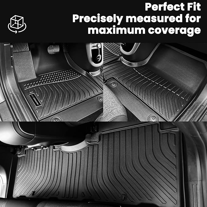 Auxko All Weather Floor Mats Cargo Mat with Backrest Mat for Mazda CX5 2026 CX-5 All Season TPE Accessories Odorless Anti-Slip Floor Liners Trunk Tray with Back Seat Protector